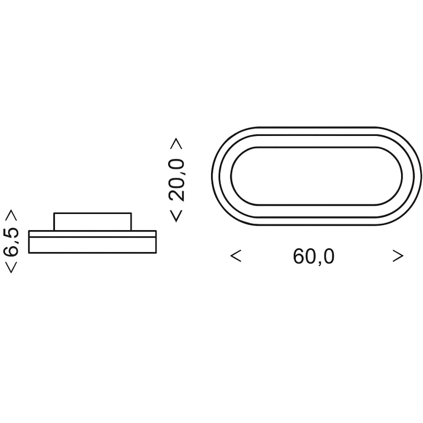 Brilagi - Candeeiro de Tecto LED Dimerizável TRIVARO LED/85W/230V 3000-6000K 20x60 cm + controlo remoto