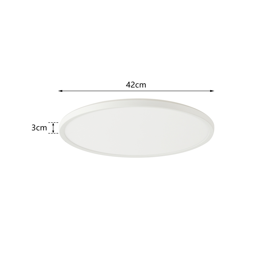 Brilagi - Luminária de teto dimerizável ULTRA SLIM LED/24W/230V 2700-6500K Ø 42 cm branca + controlo remoto