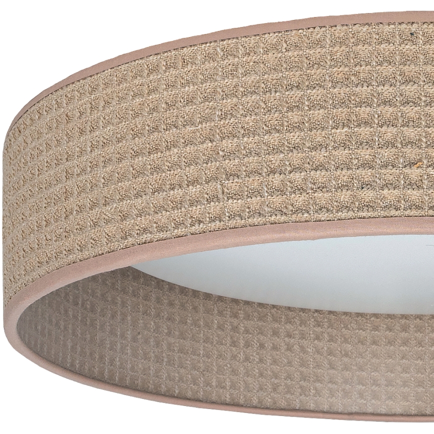 Brilagi - Luminária de teto LED regulável VELVET SMARTIX LED/24W/230V 3000-6000K Ø 45 cm bege Wi-Fi Tuya Beacon + comando remoto