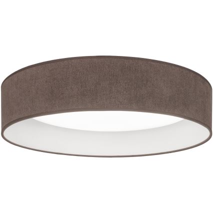 Brilagi - Luminária de tecto LED dimerizável VELVET SMARTIX LED/24W/230V 3000-6000K Ø 45 cm castanha Wi-Fi Tuya Beacon + controlo remoto