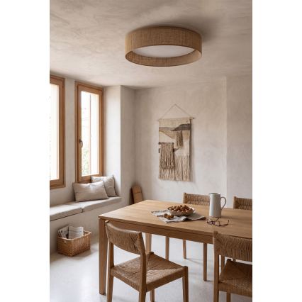 Brilagi - Candeeiro de teto LED regulável VELVET SMARTIX LED/36W/230V 3000-6000K Ø 55 cm bege Wi-Fi Tuya Beacon + comando à distância