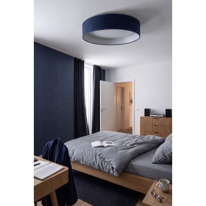 Brilagi - Candeeiro de teto LED regulável VELVET SMART VARI LED/24W/230V 3000-6500K diâmetro 45 cm azul + comando remoto