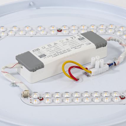 Brilagi - Luminária de teto LED regulável WOODROUND LED/30W/230V 3000-6000K Ø 40 cm madeira IRC 90 + comando remoto