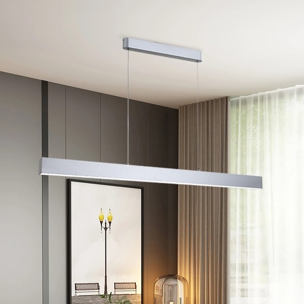 Brilagi - Luminária LED dimmável com cabo SLEEKLINE SMART LED/40W/230V 3000-6000K Wi-Fi Tuya prateada + controle remoto