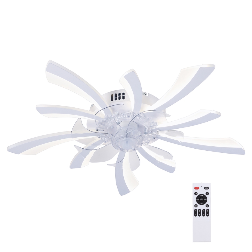 Brilagi - Luminária de teto LED dimmerizável com ventilador LED/50W/230V 3000-6500K branco + controlo remoto