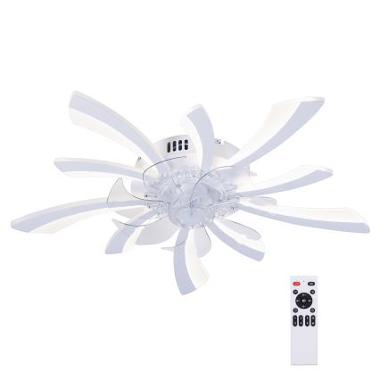Brilagi - Luminária de teto LED dimmerizável com ventilador LED/50W/230V 3000-6500K branco + controlo remoto