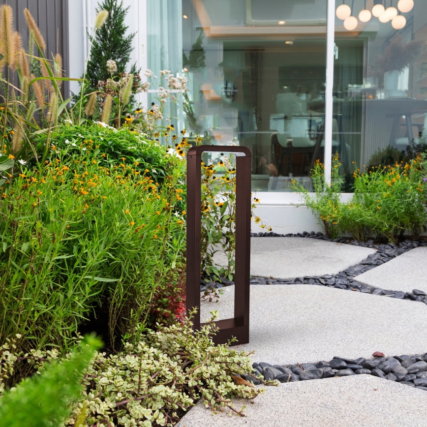 Brilagi - Luminária LED exterior BARI LED/7W/230V 3000/4000/6000K castanha IP54 50 cm