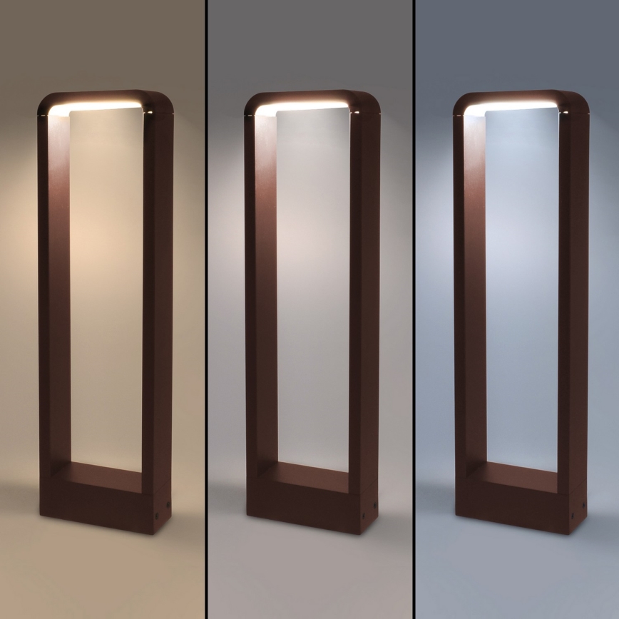 Brilagi - Luminária LED exterior BARI LED/7W/230V 3000/4000/6000K castanha IP54 50 cm