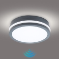 BRILAGI - Luminária LED exterior BENE com sensor, 18W, 230V, diâmetro 22 cm, antracite, IP54