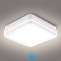 Brilagi - Luminária LED exterior com sensor BENE LED/18W/230V 22x22 cm branca IP54