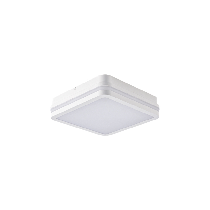 Brilagi - Luminária LED exterior com sensor BENE LED/18W/230V 22x22 cm branca IP54