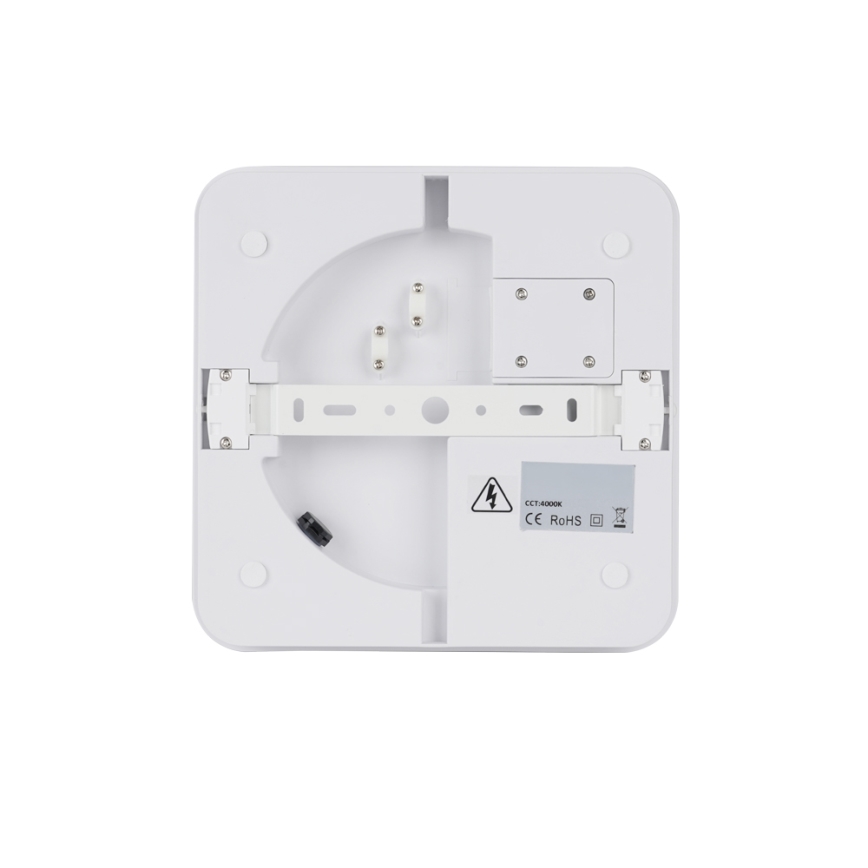 Brilagi - Luminária LED exterior com sensor BENE LED/18W/230V 22x22 cm branca IP54