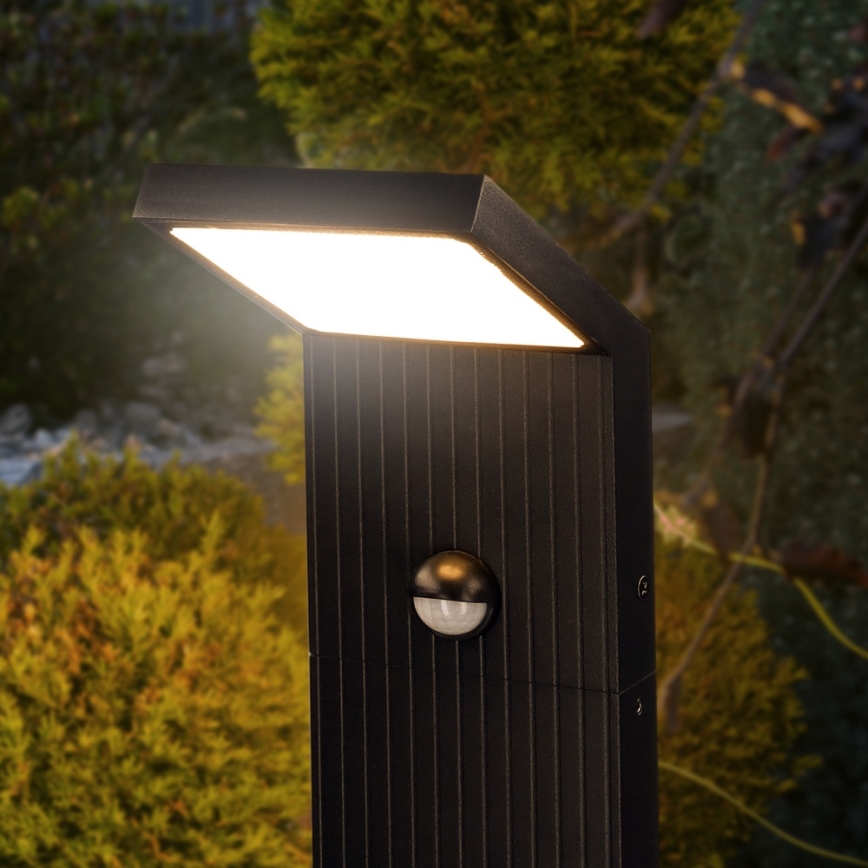 Brilagi - Luminária exterior LED com sensor RIANO LED/8W/230V antracite IP65