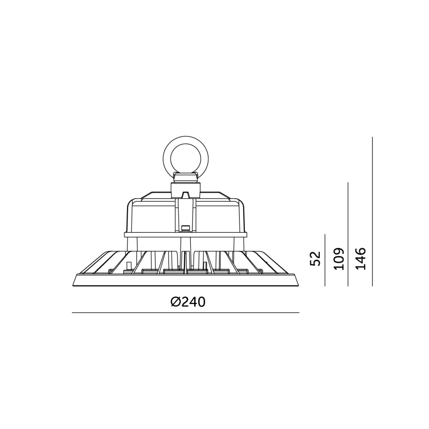 Brilagi - Luminária LED de teto industrial TITAN PRO LED/100W/230V 4000K IP65