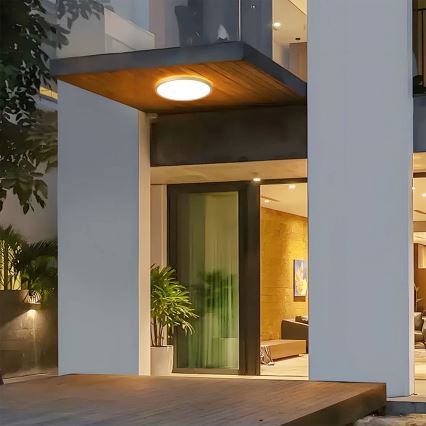 Brilagi - LED Candeeiro de tecto para casa de banho ULTRA SLIM LED/24W/230V Ø 42 cm dourado IP54