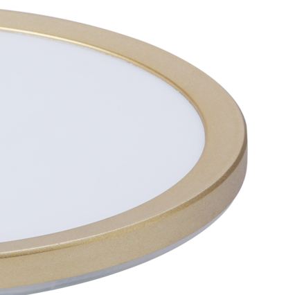 Brilagi - LED Candeeiro de tecto para casa de banho ULTRA SLIM LED/24W/230V Ø 42 cm dourado IP54