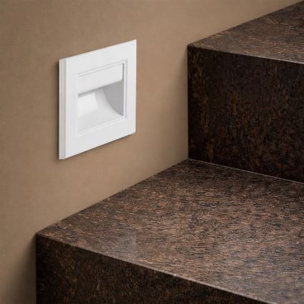 Brilagi - Luminária LED para escadas STEP LIGHT LED/1,5W/230V IP44 branca