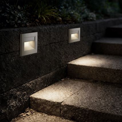 Brilagi - Luminária LED para escadas STEP LIGHT LED/1,5W/230V IP44 branca