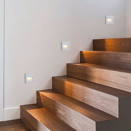 Brilagi - Luminária LED para escadas STEP LIGHT LED/1,5W/230V IP44 branca