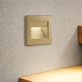 Brilagi - Luminária LED para escadas STEP LIGHT LED/1,5W/230V IP44 dourada