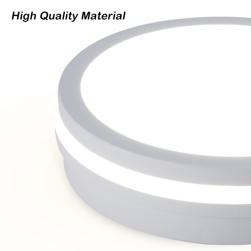 Brilagi - Luminária de teto LED para exterior com sensor BENE LED/24W/230V Ø 26 cm branca IP54