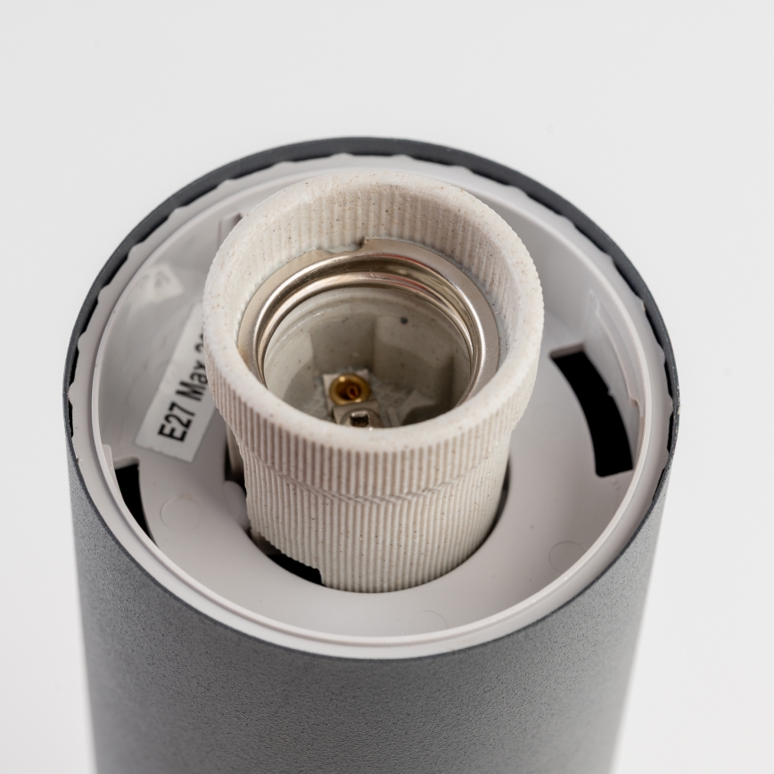 BRILAGI - Candeeiro LED de exterior com tomada ELIA 1xE27/7W/230V 4000K IP44 50 cm antracite