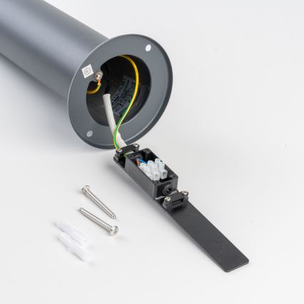 BRILAGI - Candeeiro LED de exterior com tomada ELIA 1xE27/7W/230V 4000K IP44 50 cm antracite