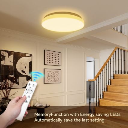 Brilagi - Plafon LED dimerizável MILKY WAY LED/24W/230V 3000-6500K diâmetro 38 cm + controlo remoto