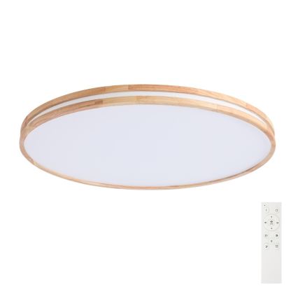 BRILAGI - Luminária de teto LED regulável MOLINA LED/128W/230V 3000-6000K carvalho, Ø 100 cm + controlo remoto