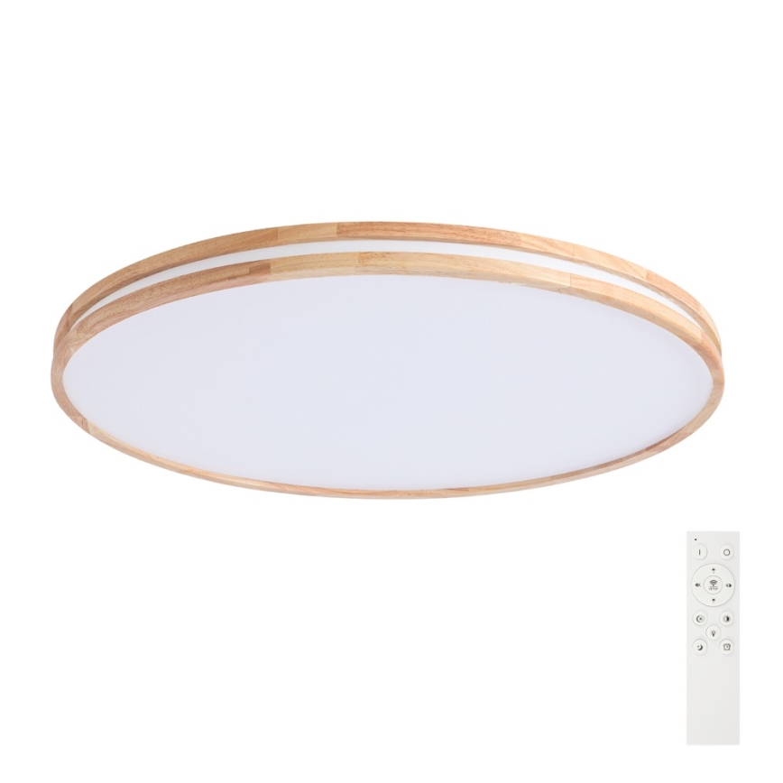 BRILAGI - Luminária de teto LED regulável MOLINA LED/128W/230V 3000-6000K carvalho, Ø 100 cm + controlo remoto