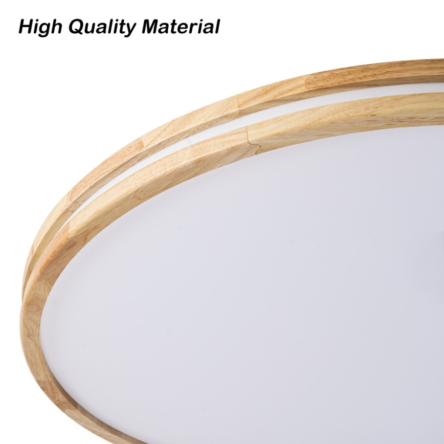 BRILAGI - Luminária de teto LED regulável MOLINA LED/128W/230V 3000-6000K carvalho, Ø 100 cm + controlo remoto