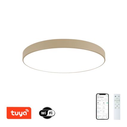 Brilagi - Luminária de teto dimerizável POOL SMART LED/100W/230V 3000-6000K 80 cm bege Wi-Fi Tuya + controle remoto