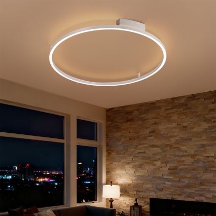 Brilagi - Candeeiro de tecto LED dimerizável PORTOFINO LED/60W/230V 3000–6000K diâmetro 80 cm branco + comando à distância