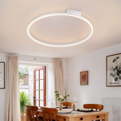 Brilagi - Candeeiro de tecto LED dimerizável PORTOFINO LED/60W/230V 3000–6000K diâmetro 80 cm branco + comando à distância