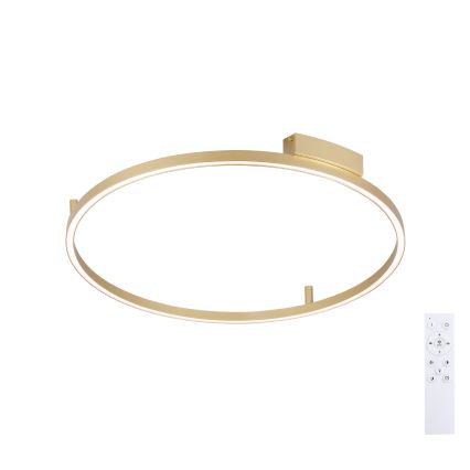 Brilagi - Candeeiro de tecto LED dimerizável PORTOFINO LED/60W/230V 3000-6000K Ø 80 cm dourado + comando remoto