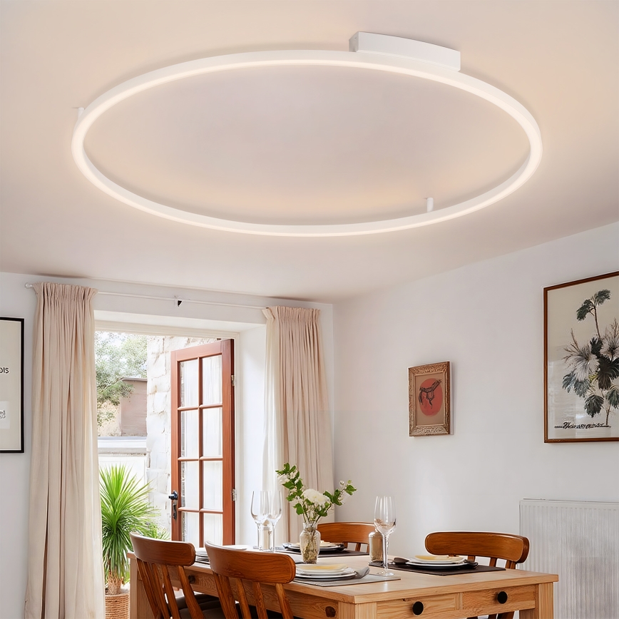 Brilagi - Candeeiro de tecto LED dimerizável PORTOFINO LED/85W/230V 3000-6000K Ø 120 cm branco + controlo remoto