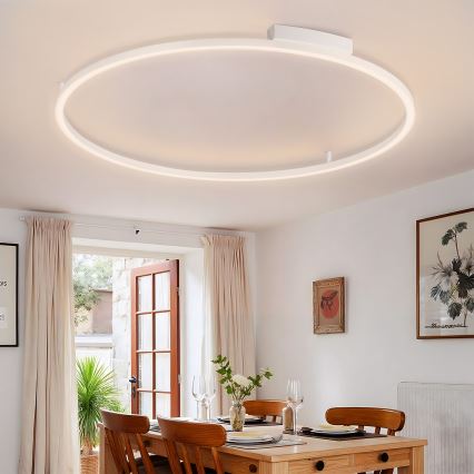 Brilagi - Luminária de teto LED dimável PORTOFINO LED/85W/230V 3000-6000K Ø 120 cm branca + comando remoto