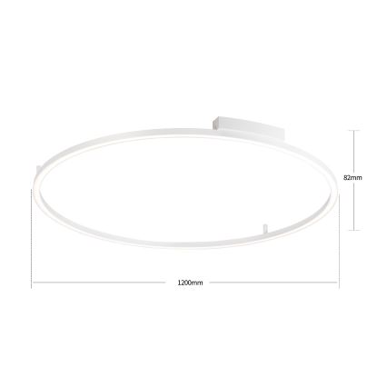 Brilagi - Luminária de teto LED dimável PORTOFINO LED/85W/230V 3000-6000K Ø 120 cm branca + comando remoto