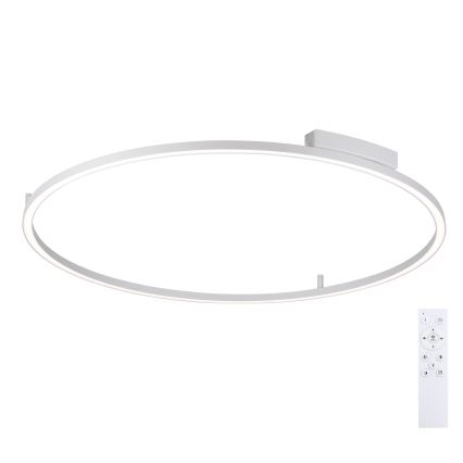 Brilagi - Luminária de teto LED dimerizável PORTOFINO LED/85W/230V 3000-6000K Ø 120 cm prateada + comando remoto