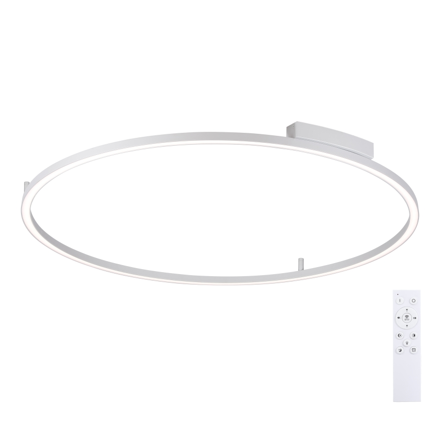 Brilagi - Luminária de teto LED dimerizável PORTOFINO LED/85W/230V 3000-6000K Ø 120 cm prateada + comando remoto
