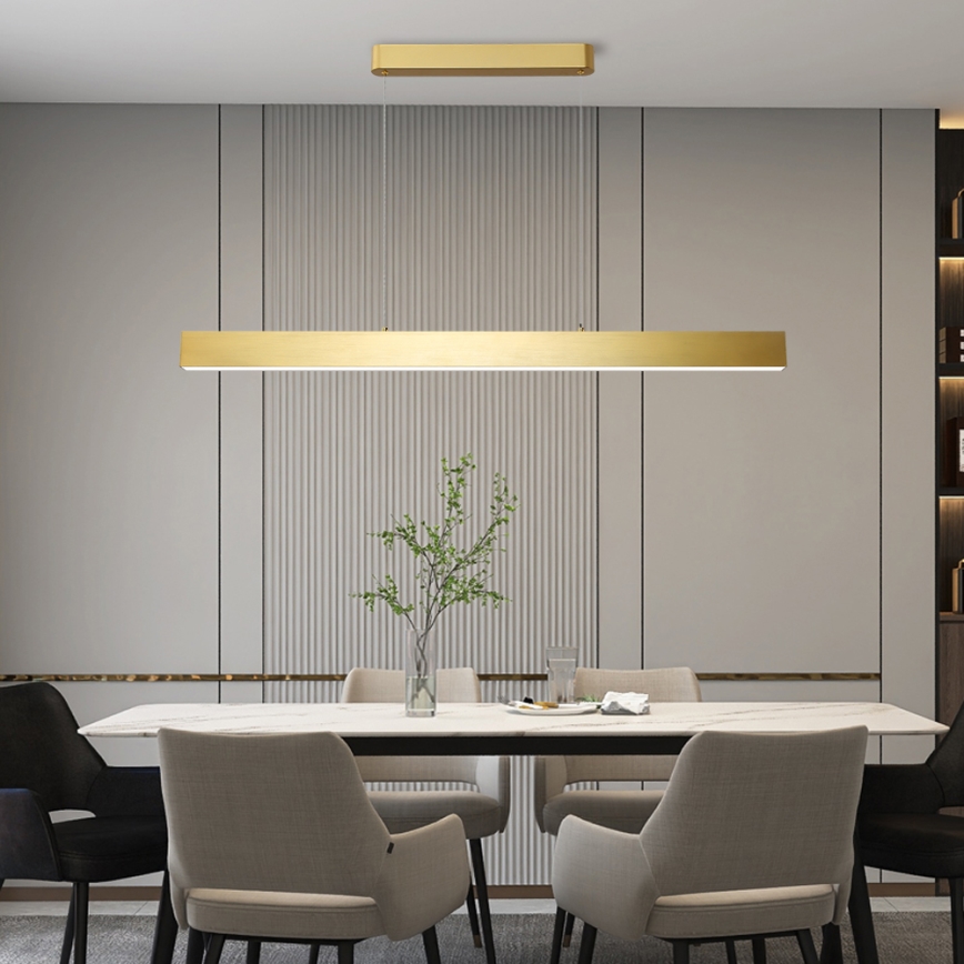Brilagi - Lustre LED regulável em cabo SLEEKLINE SMART LED/40W/230V 3000-6000K Wi-Fi Tuya dourado + comando à distância