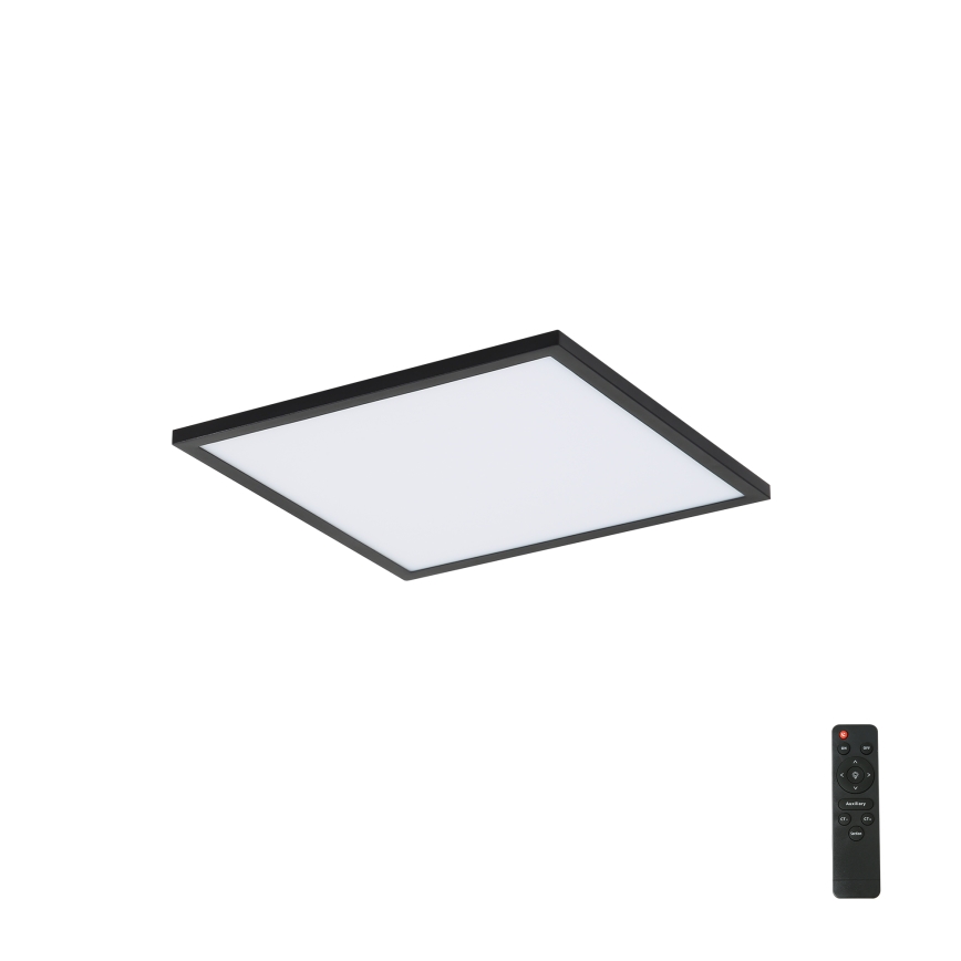 Brilagi - Candeeiro de teto LED dimerizável SLIMFRAME LED/25W/230V 30x30 cm 3000-6000K preto + controlo remoto