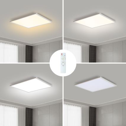 Brilagi - Luminária de Teto LED Regulável SLIMFRAME LED/36W/230V 45x45 cm 3000–6000K branca + controlo remoto
