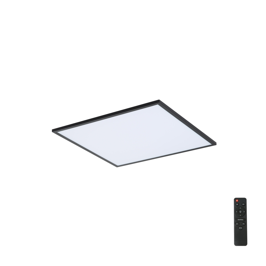 Brilagi - Plafon LED dimerizável SLIMFRAME LED/36W/230V 45x45 cm 3000-6000K preto + comando à distância