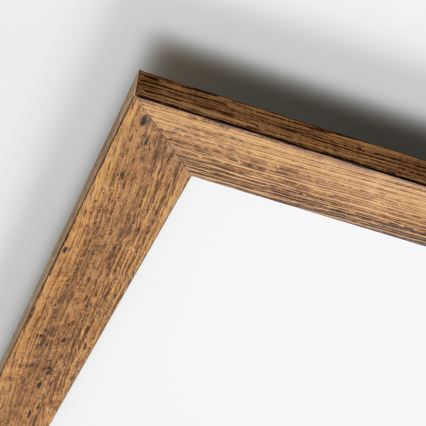 Brilagi - Luminária de teto LED dimerizável SLIMFRAME WOOD LED/36W/230V 49,5x49,5 cm 3000-6000K castanho + telecomando