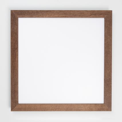 Brilagi - Candeeiro de tecto LED dimerizável SLIMFRAME WOOD LED/58W/230V 64x64 cm 3000-6000K castanho escuro + controlo remoto