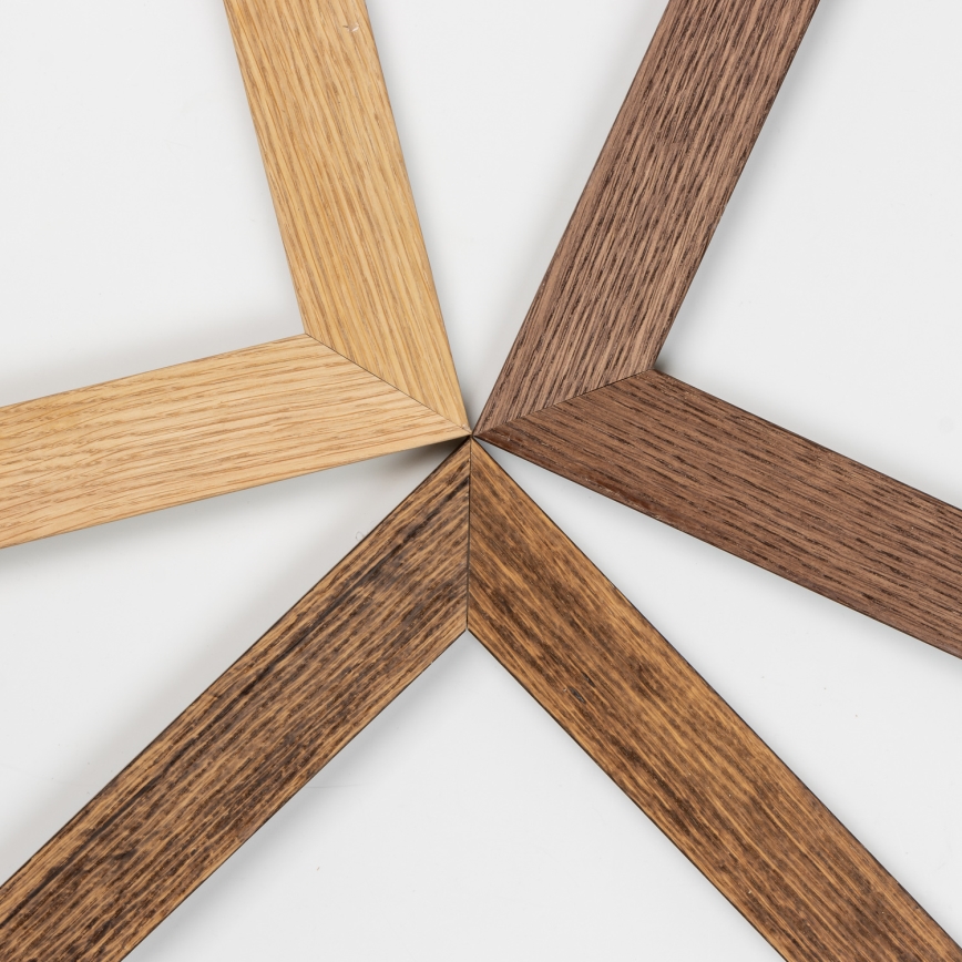 Brilagi - Candeeiro de tecto LED regulável SLIMFRAME WOOD LED/58W/230V 64x64 cm 3000-6000K castanho + comando remoto