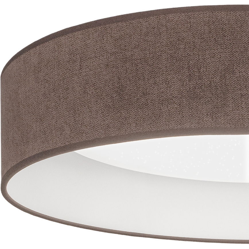 Brilagi - Candeeiro de teto LED dimerizável VELVET SMARTIX STARS LED, 24 W, 230 V, 3000-6000 K, Ø 45 cm, castanho, Wi-Fi Tuya Beacon + controlo remoto