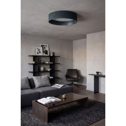 Brilagi - Candeeiro de teto LED regulável VELVET SMARTIX LED/24W/230V 3000-6000K diâmetro 45 cm verde Wi-Fi Tuya Beacon + comando remoto