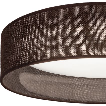 Brilagi - Candeeiro de teto LED dimerizável VELVET SMART VARI LED/24W/230V 3000-6500K Ø 45 cm castanho + comando remoto